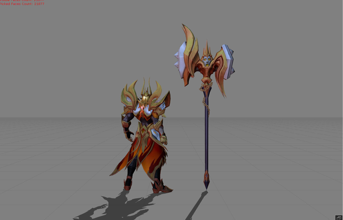 Terizla Flame of Judgement Low-poly 3D model_3