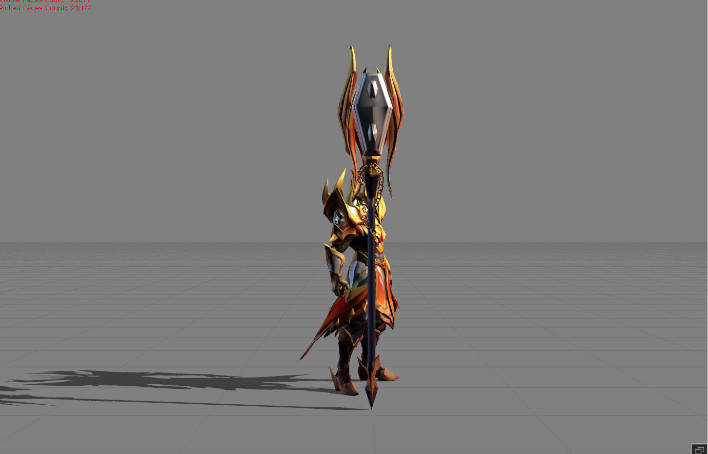 Terizla Flame of Judgement Low-poly 3D model_1