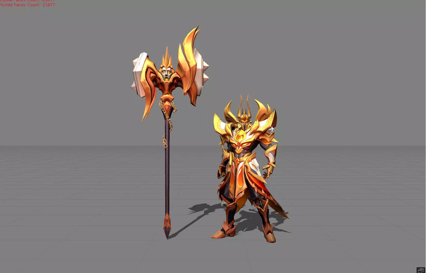 Terizla Flame of Judgement Low-poly 3D model_0
