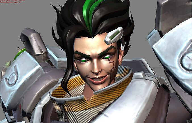 Xborg Pecados Rioter Low-poly 3D model