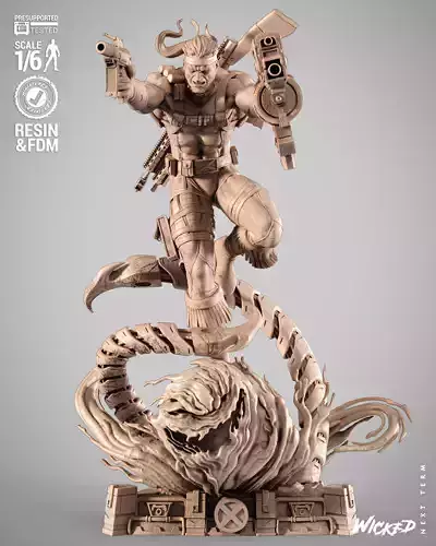 Wicked Marvel Forge Sculpture 3D print model