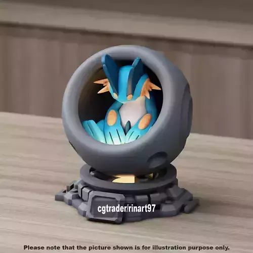 Swampert in healing machine pods from pokemon