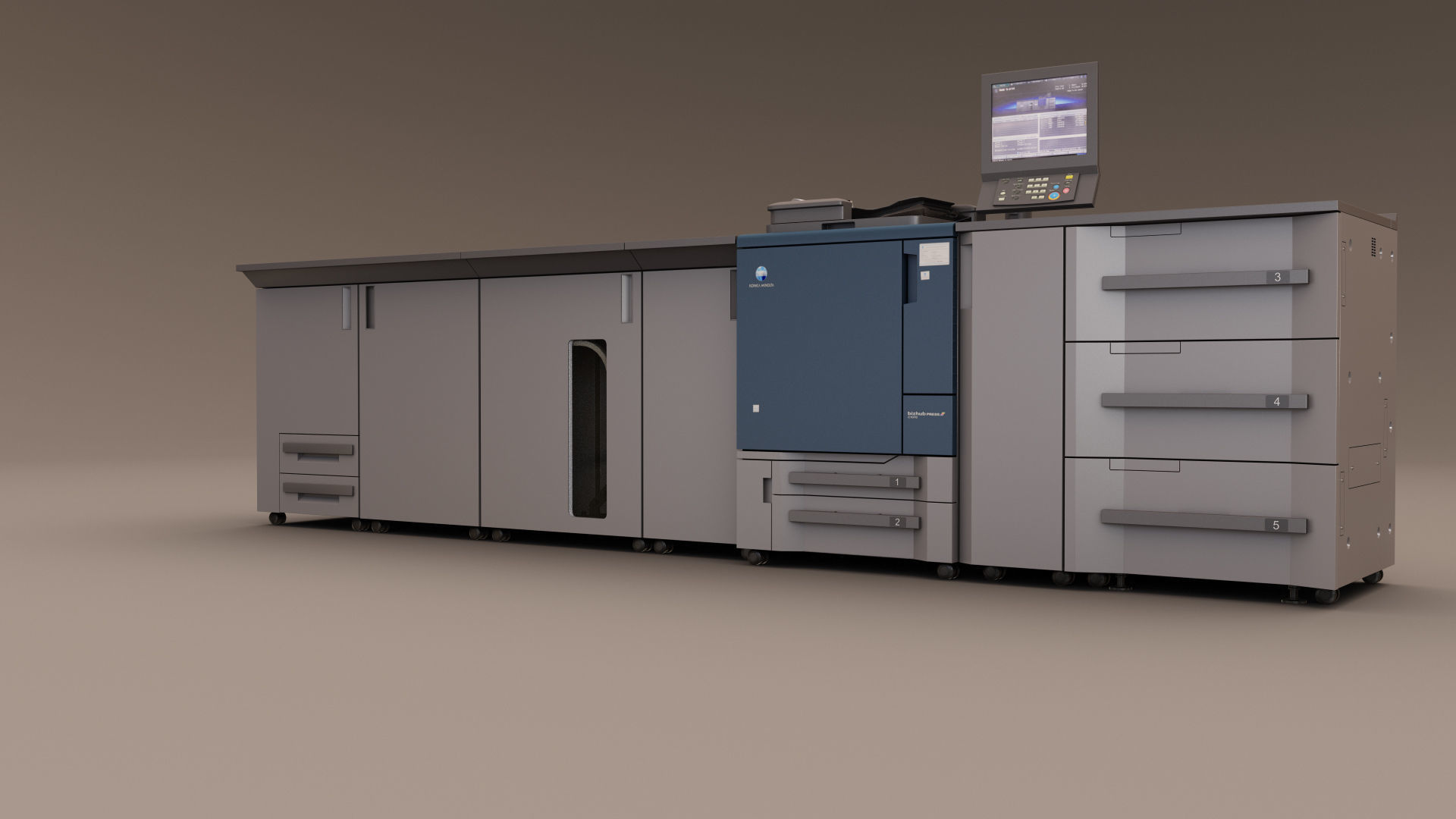 Konica Minolta Printing System  3D model_3