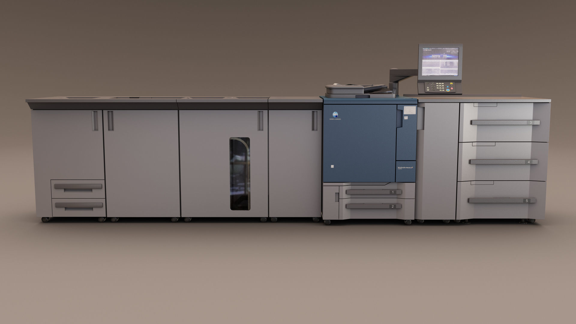 Konica Minolta Printing System  3D model_1