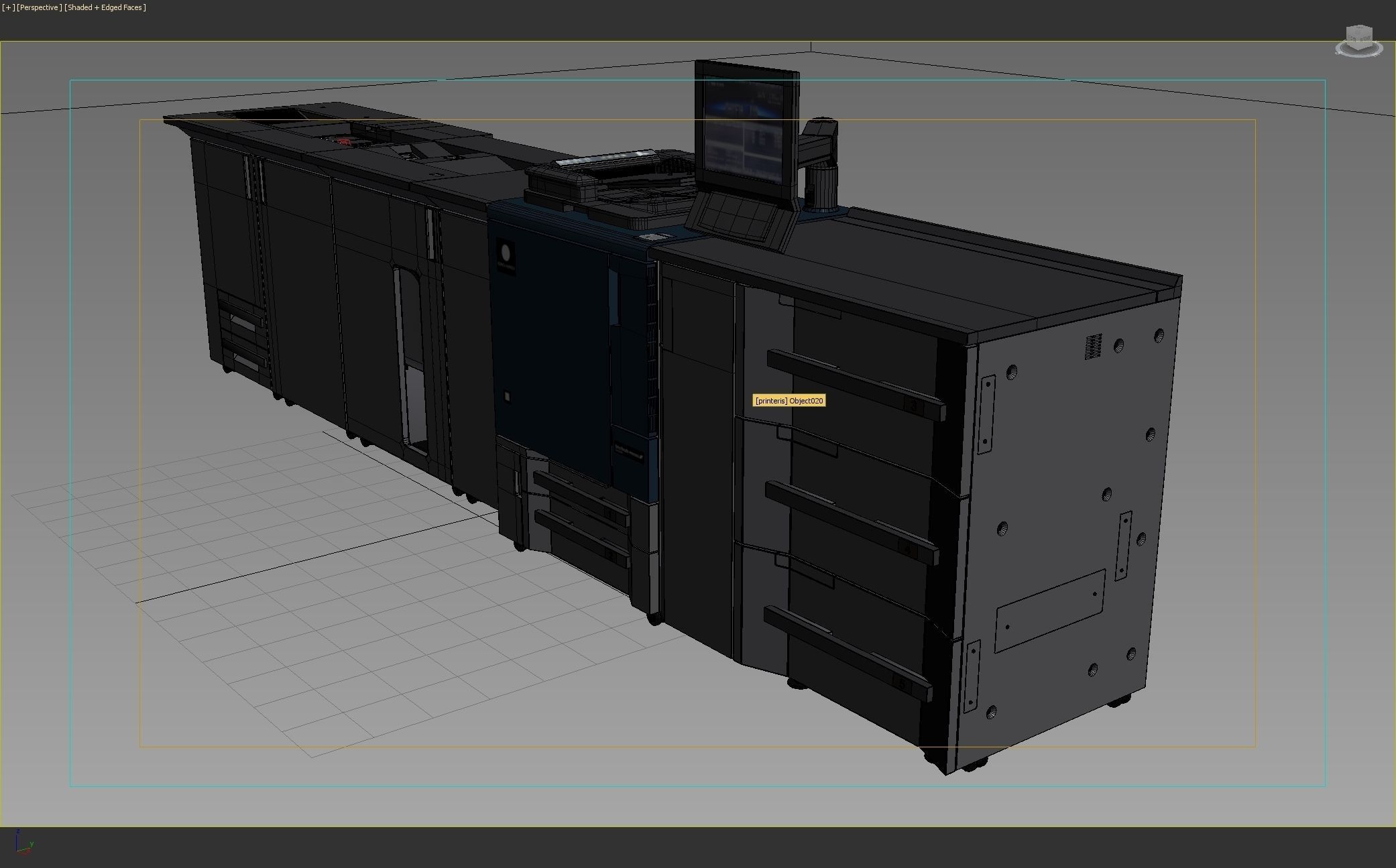 Konica Minolta Printing System  3D model_8