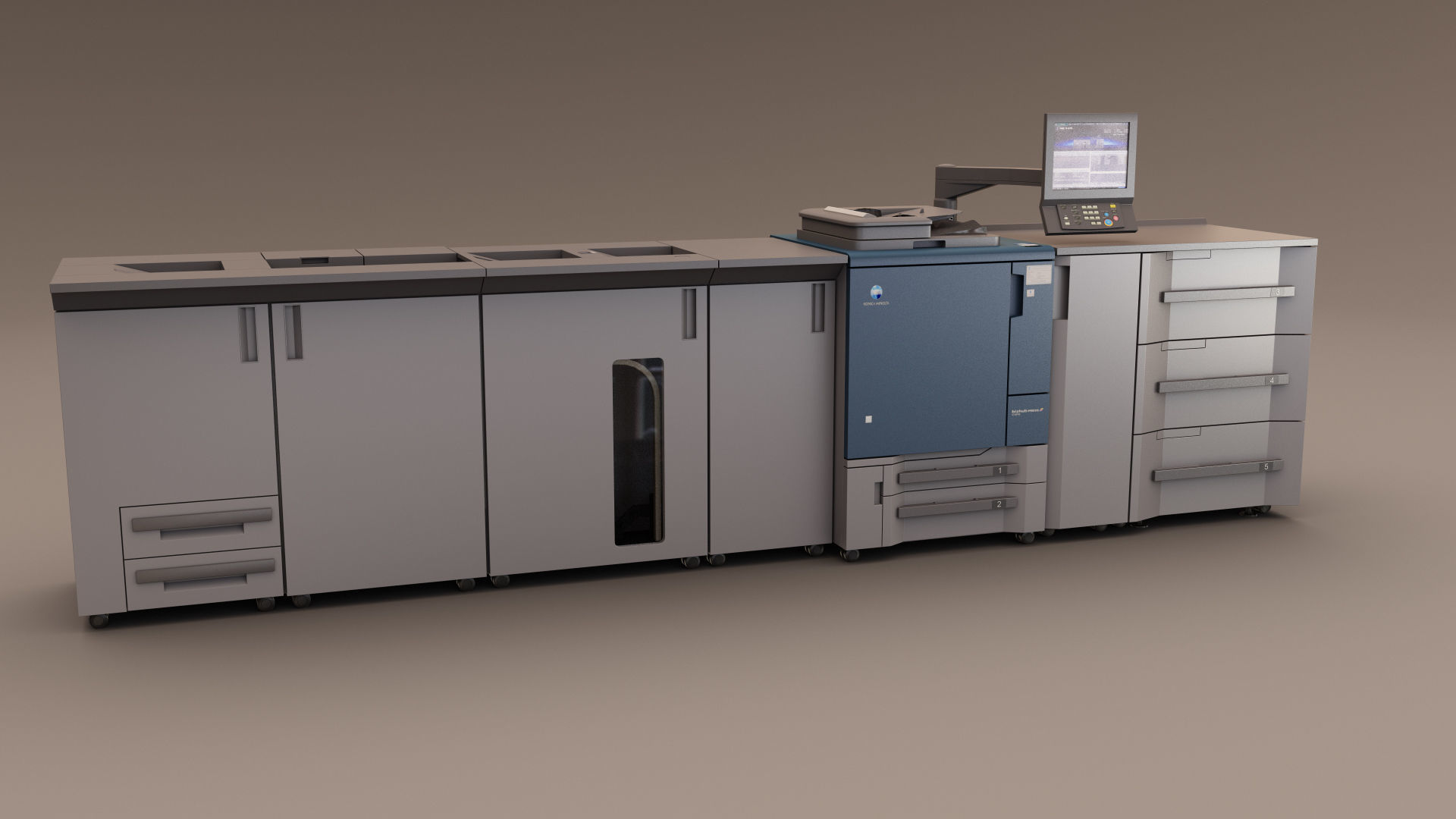Konica Minolta Printing System  3D model_2