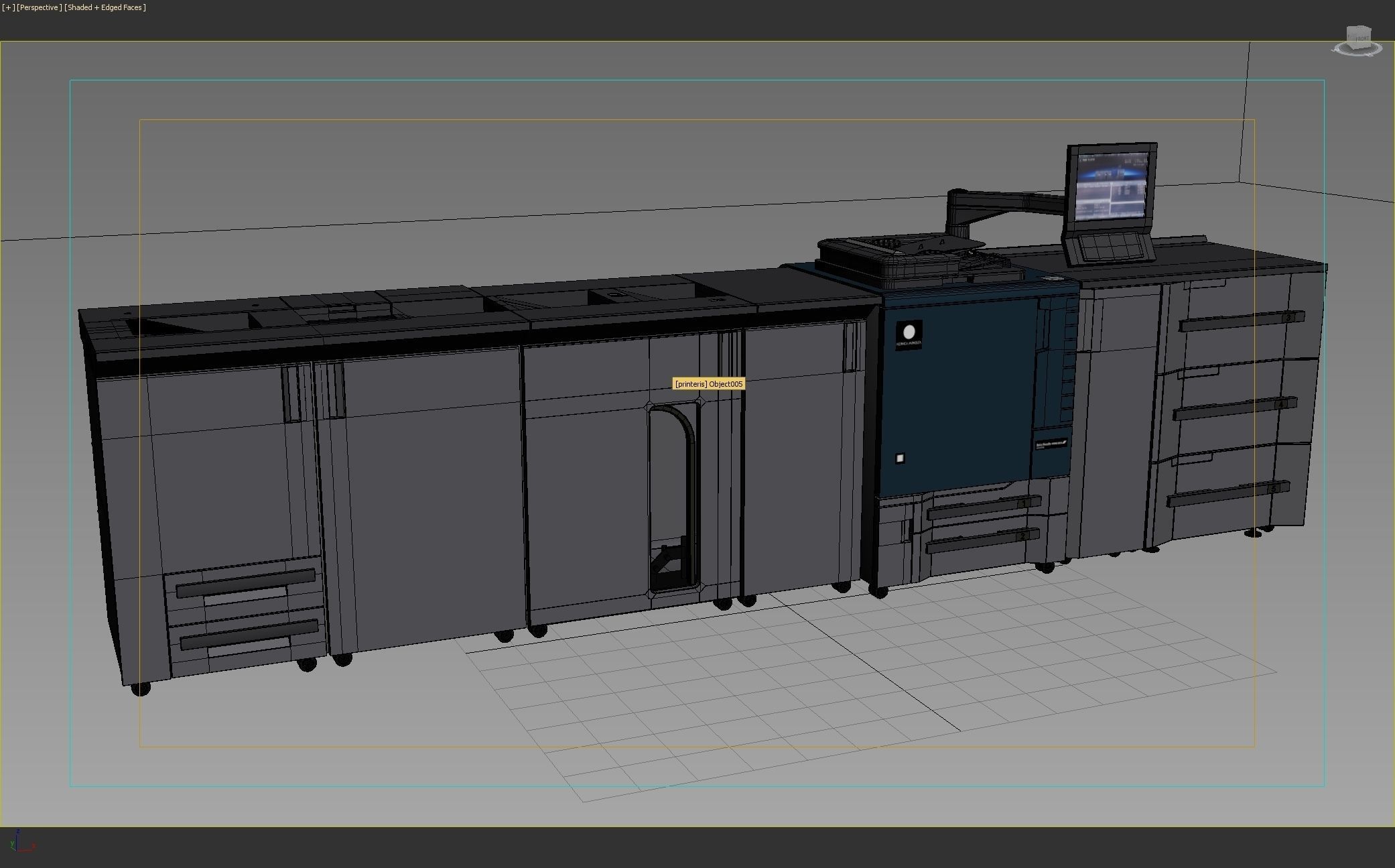 Konica Minolta Printing System  3D model_7