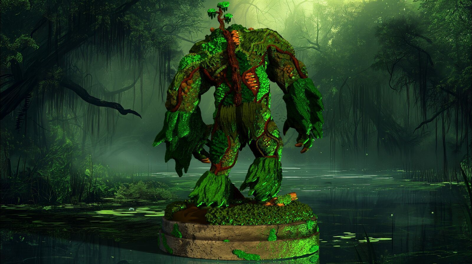 MAN THING MARVEL COMICS  3D print model_5