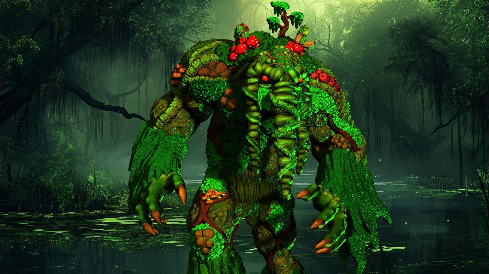 MAN THING MARVEL COMICS  3D print model_2