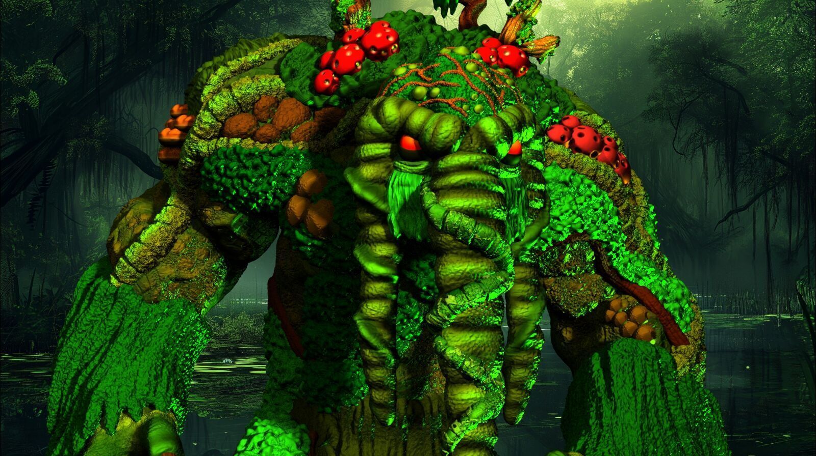 MAN THING MARVEL COMICS  3D print model_4