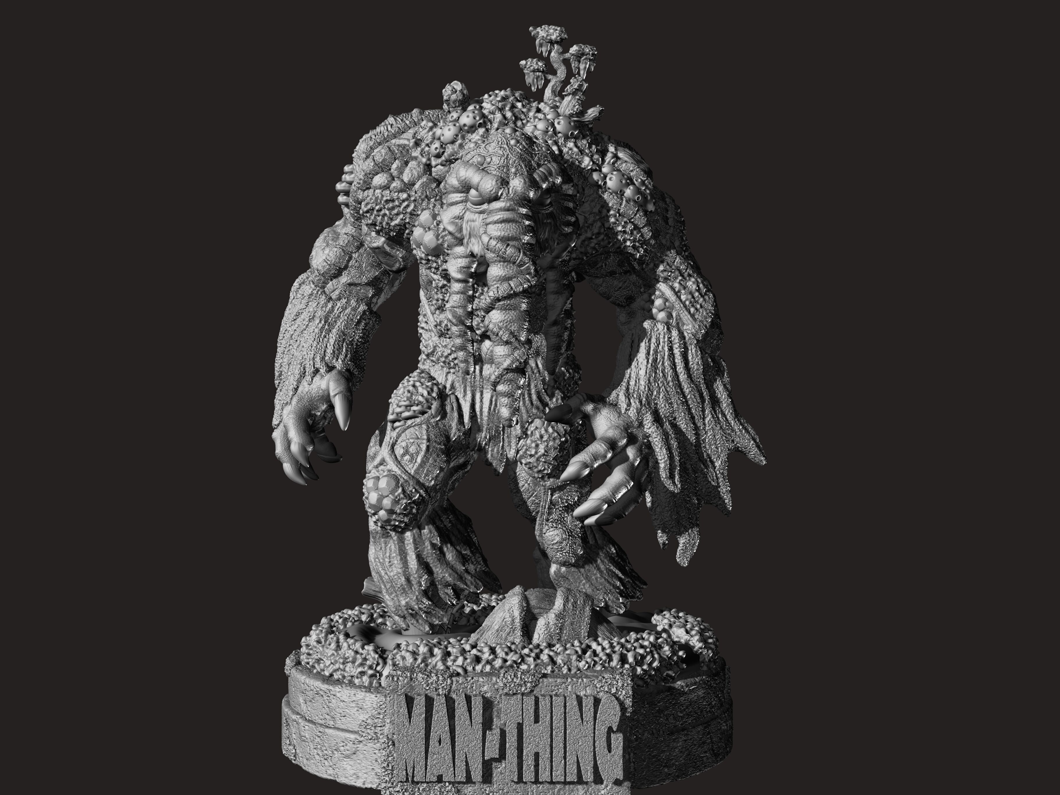 MAN THING MARVEL COMICS  3D print model_6