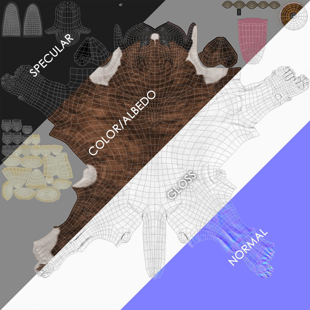 Boxer Real-Time Low-poly 3D model_38