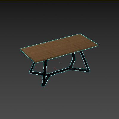 Loft Table Setery Loft 21 3D model_3