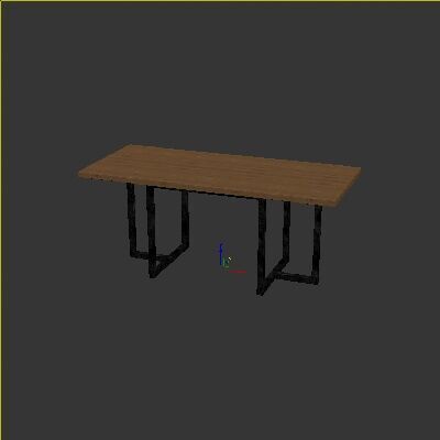 Loft Table Setery Loft 2 3D model_3