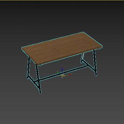 Loft Table Setery Loft 19 3D model_3