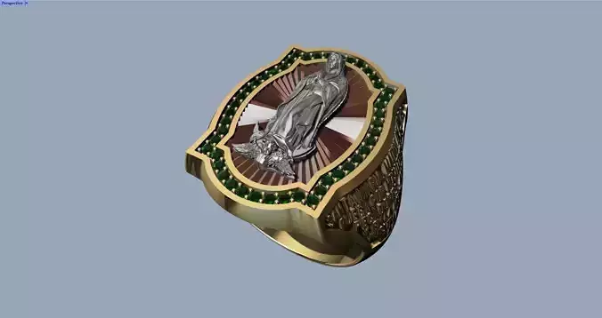 Guadalupe ring with prayer - Anillo guadalupe con oracion 