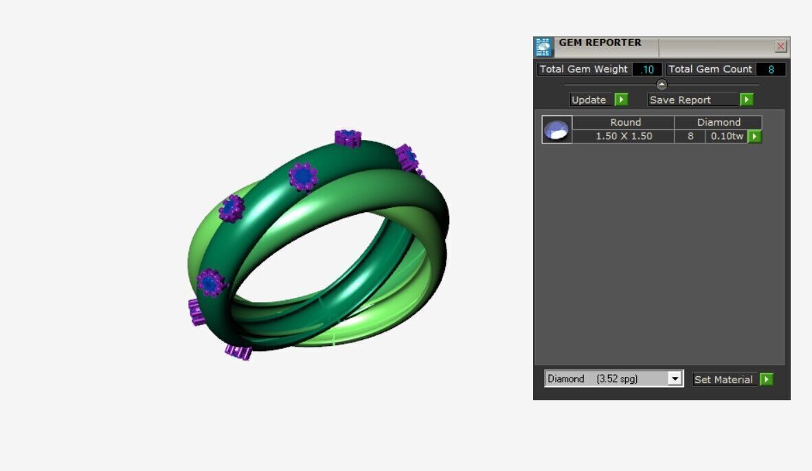 Fashion Rings 3D print model_3