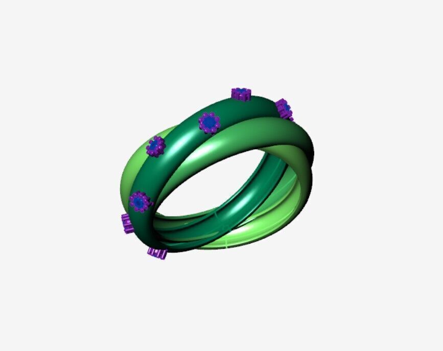 Fashion Rings 3D print model_2