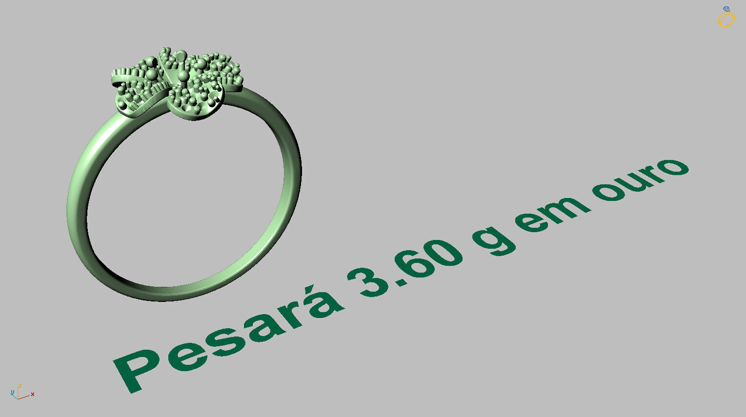 Flower Ring 3D print model_14