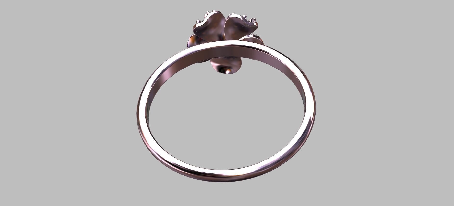 Flower Ring 3D print model_8