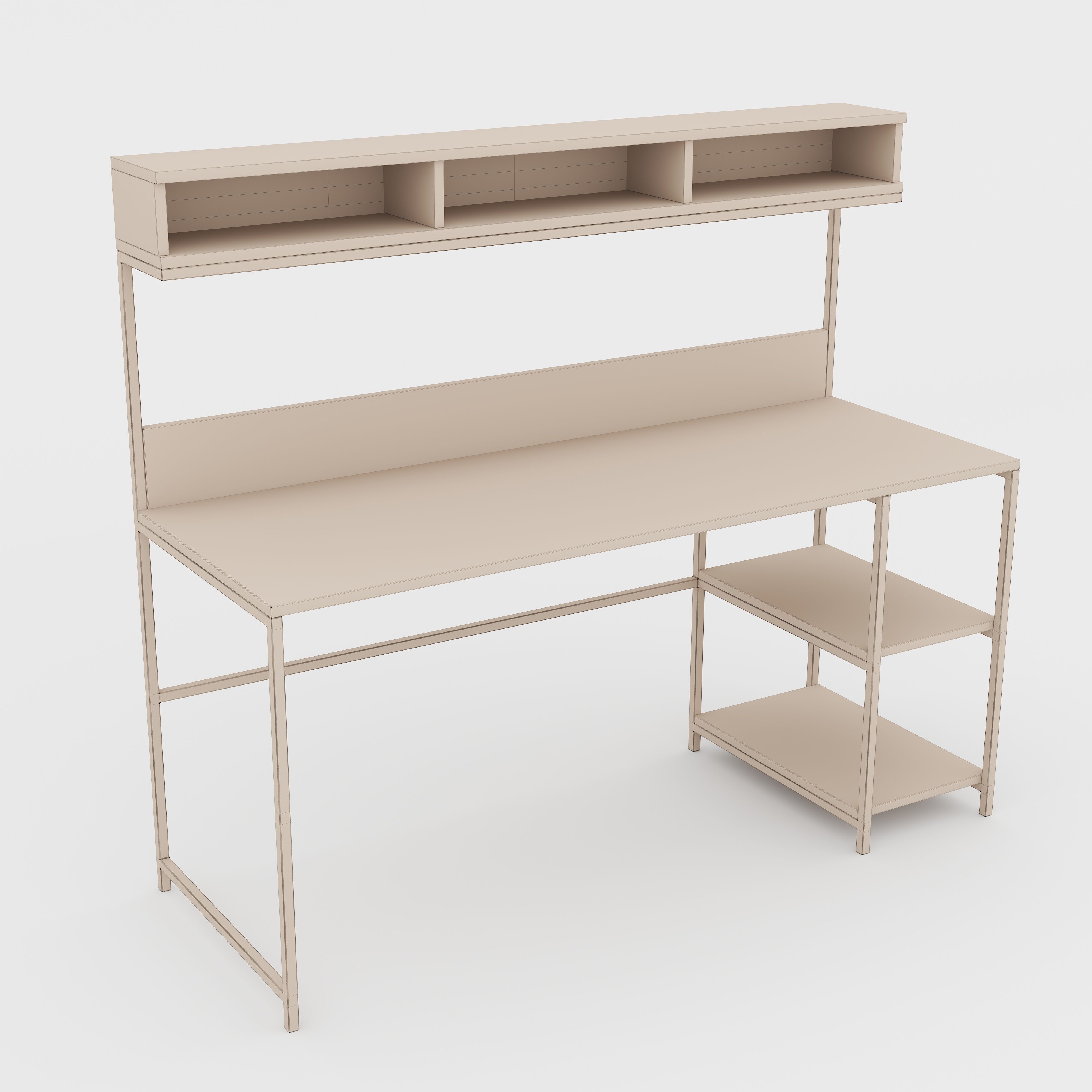 Loft Desk Setery Loft 8 3D model_2