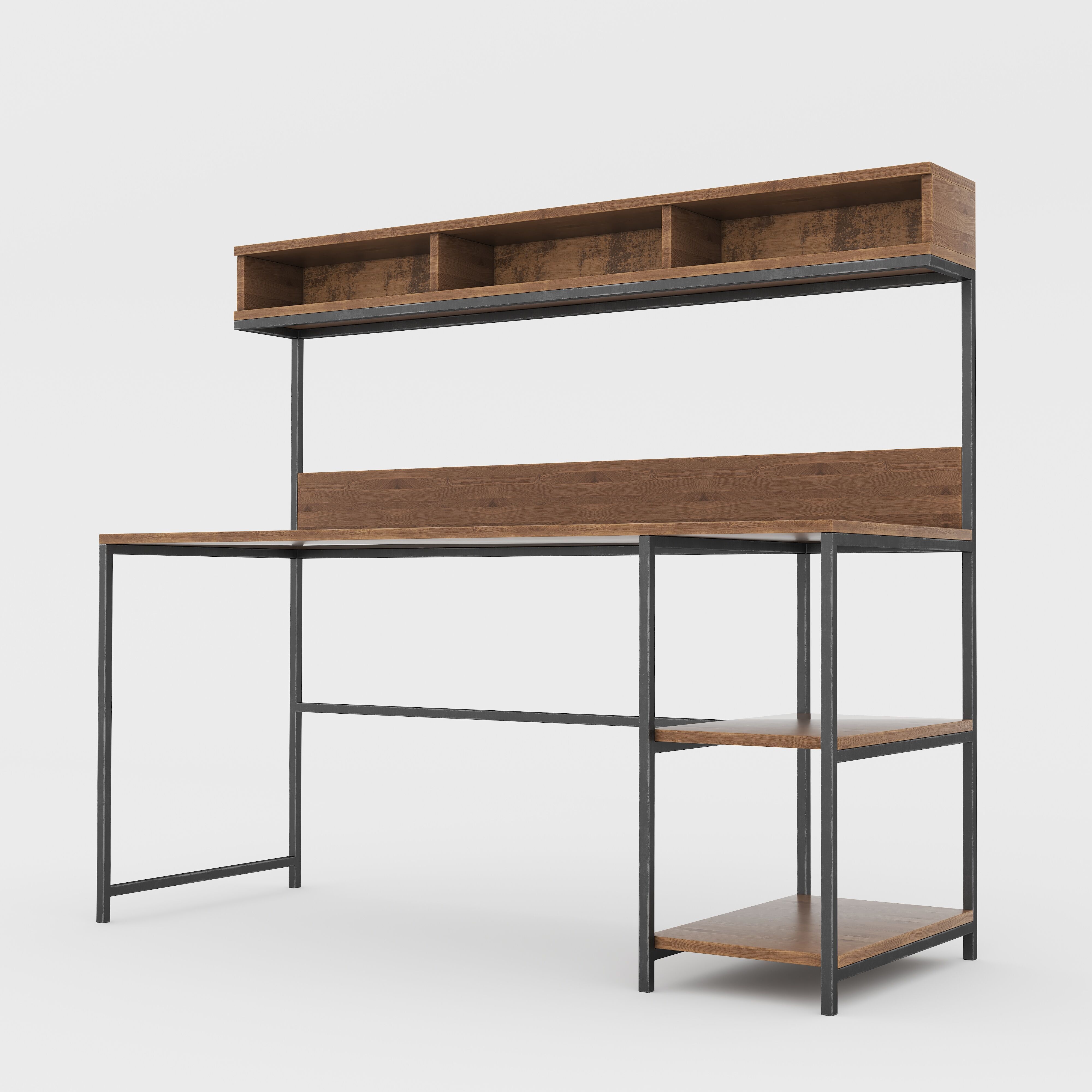 Loft Desk Setery Loft 8 3D model_1