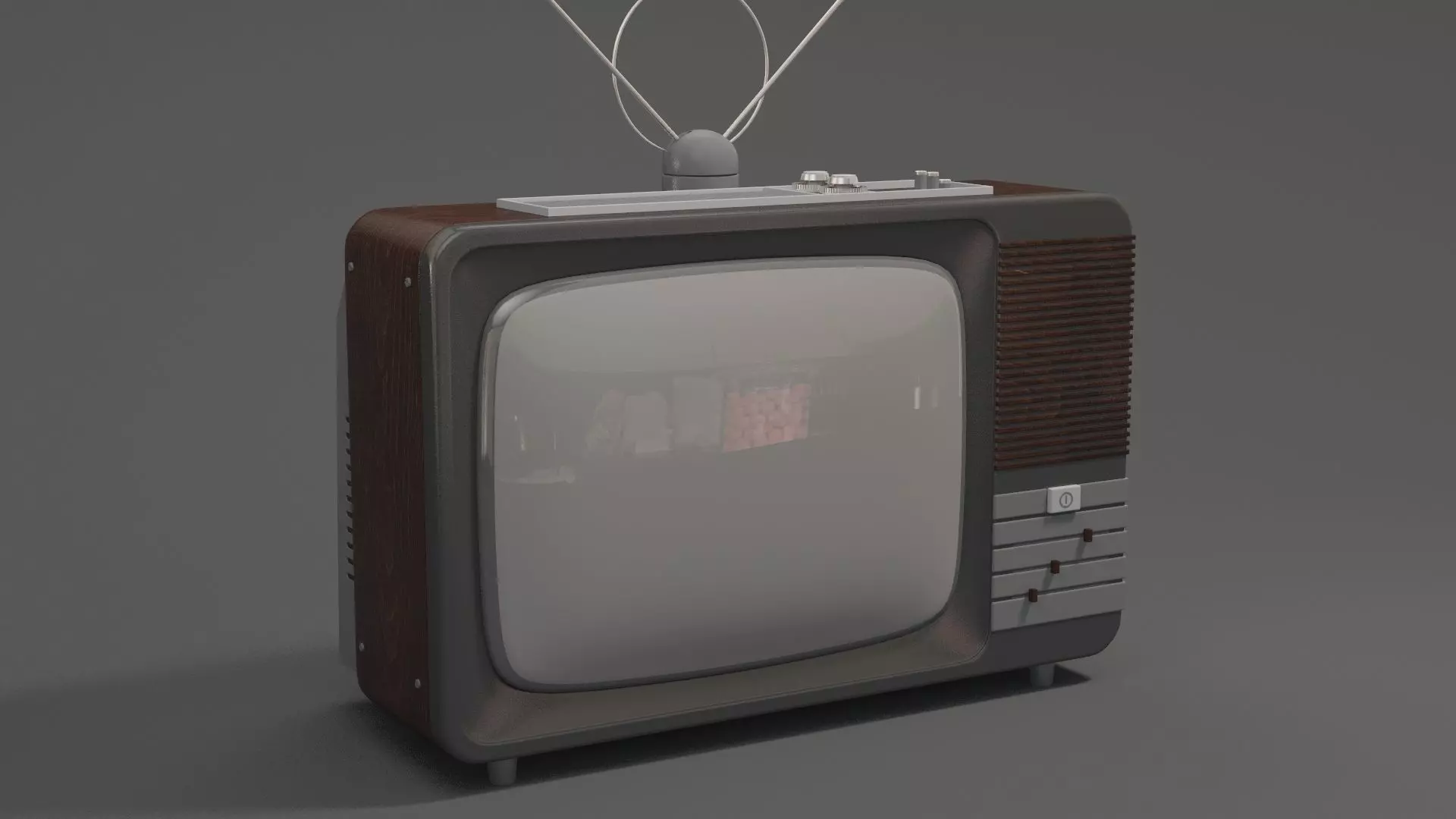 Old Tv 3D model_0