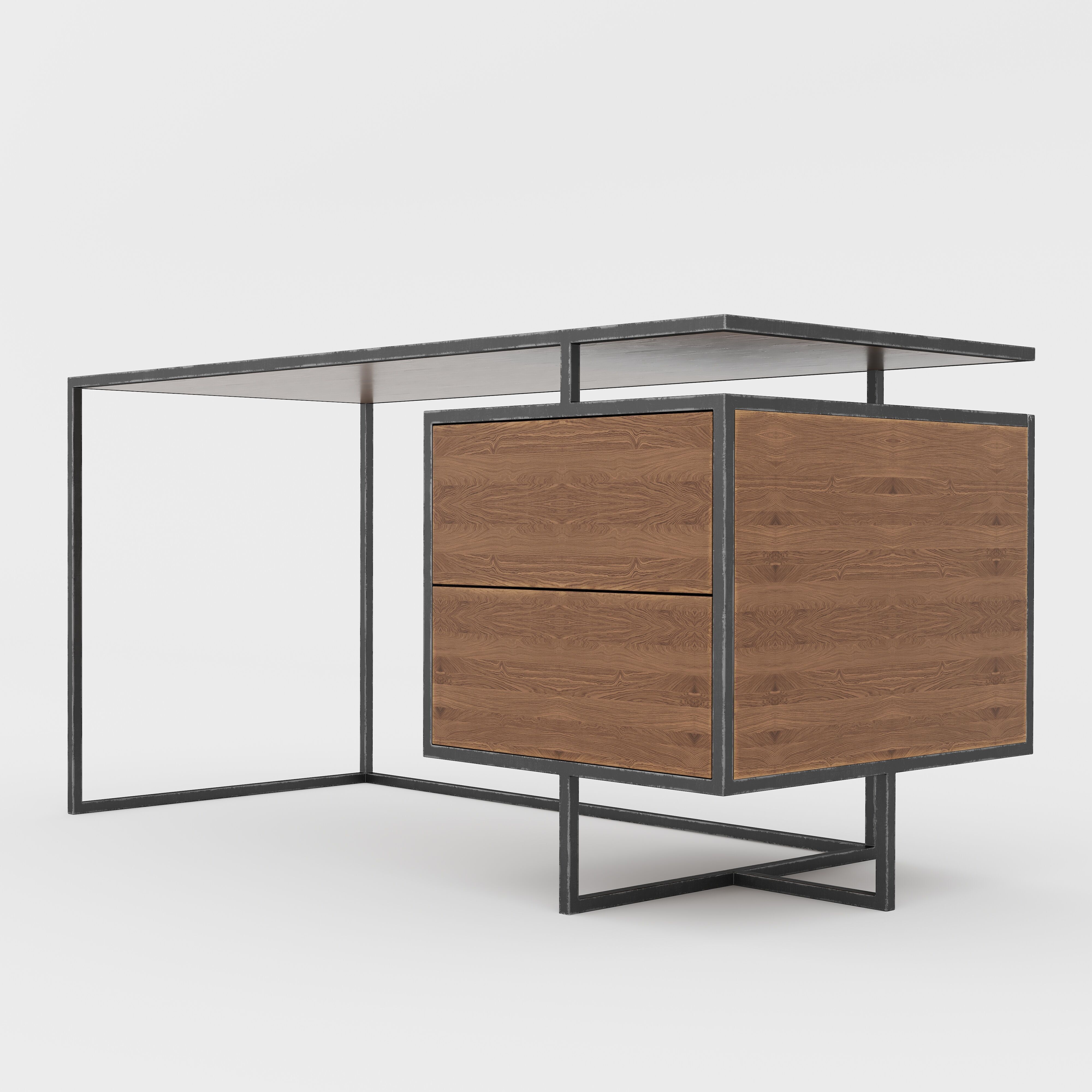Loft Desk Setery Loft 5 3D model_2