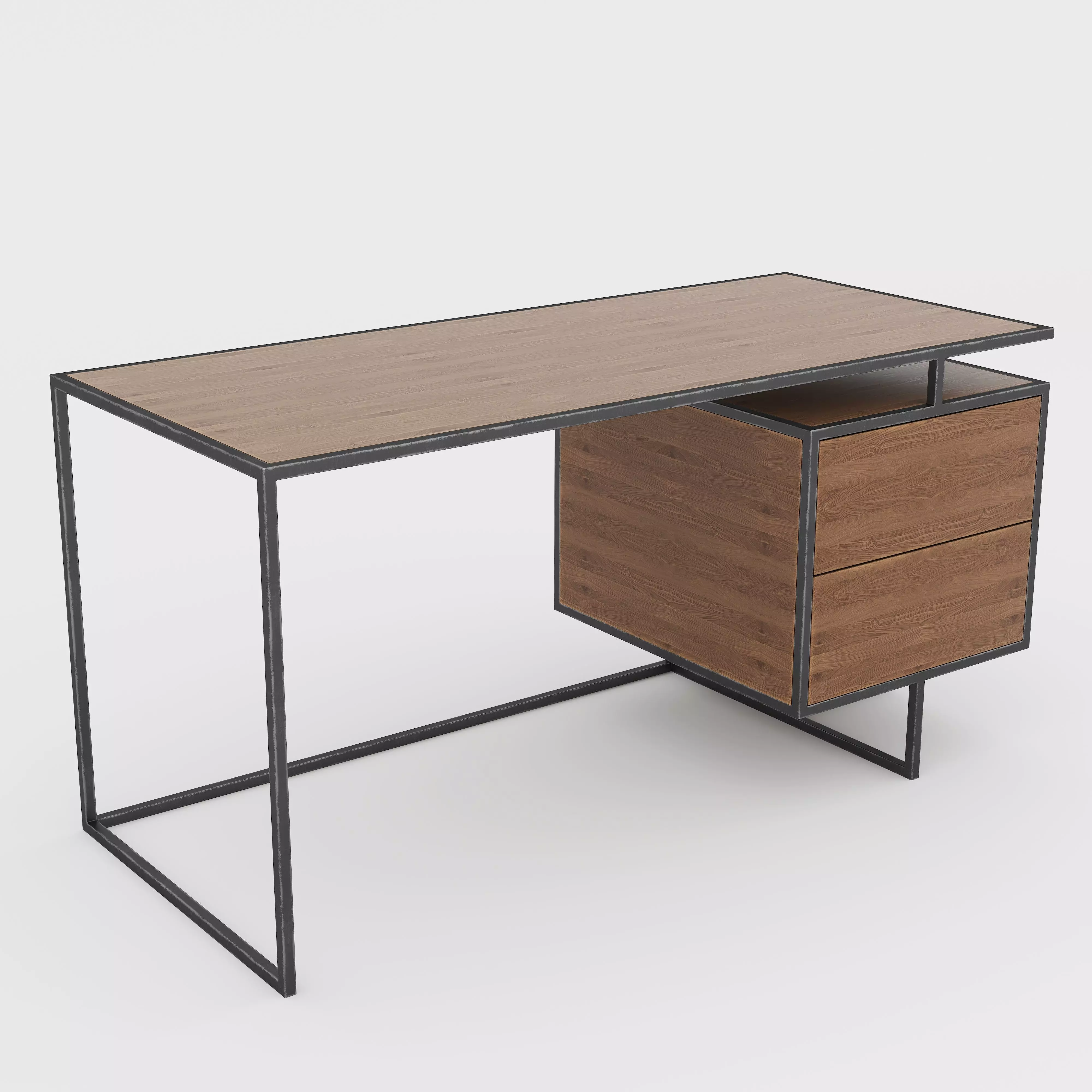 Loft Desk Setery Loft 5 3D model_0
