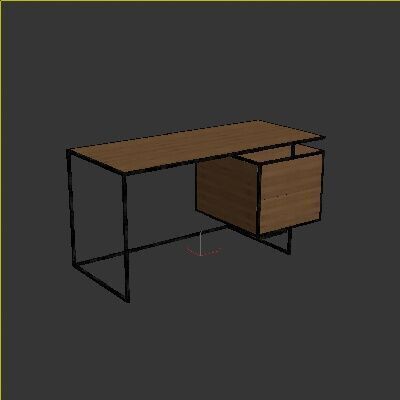 Loft Desk Setery Loft 5 3D model_4