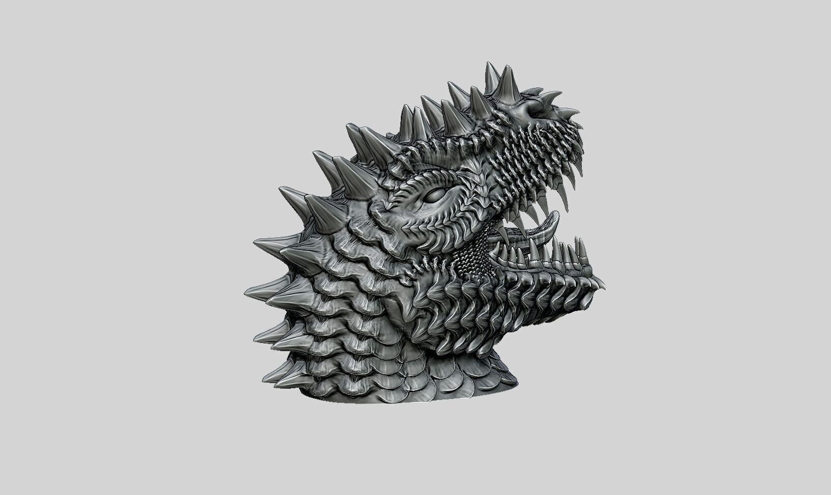 Dinosaure Headphone Stand Cyborg Headset Stand Perfect Gamer  3D print model_4