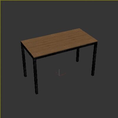 Loft Desk Setery Loft 13 3D model_3