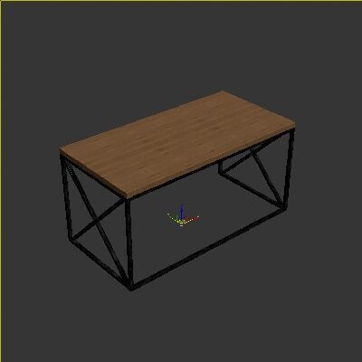 Loft Desk Setery Loft 12 3D model_3