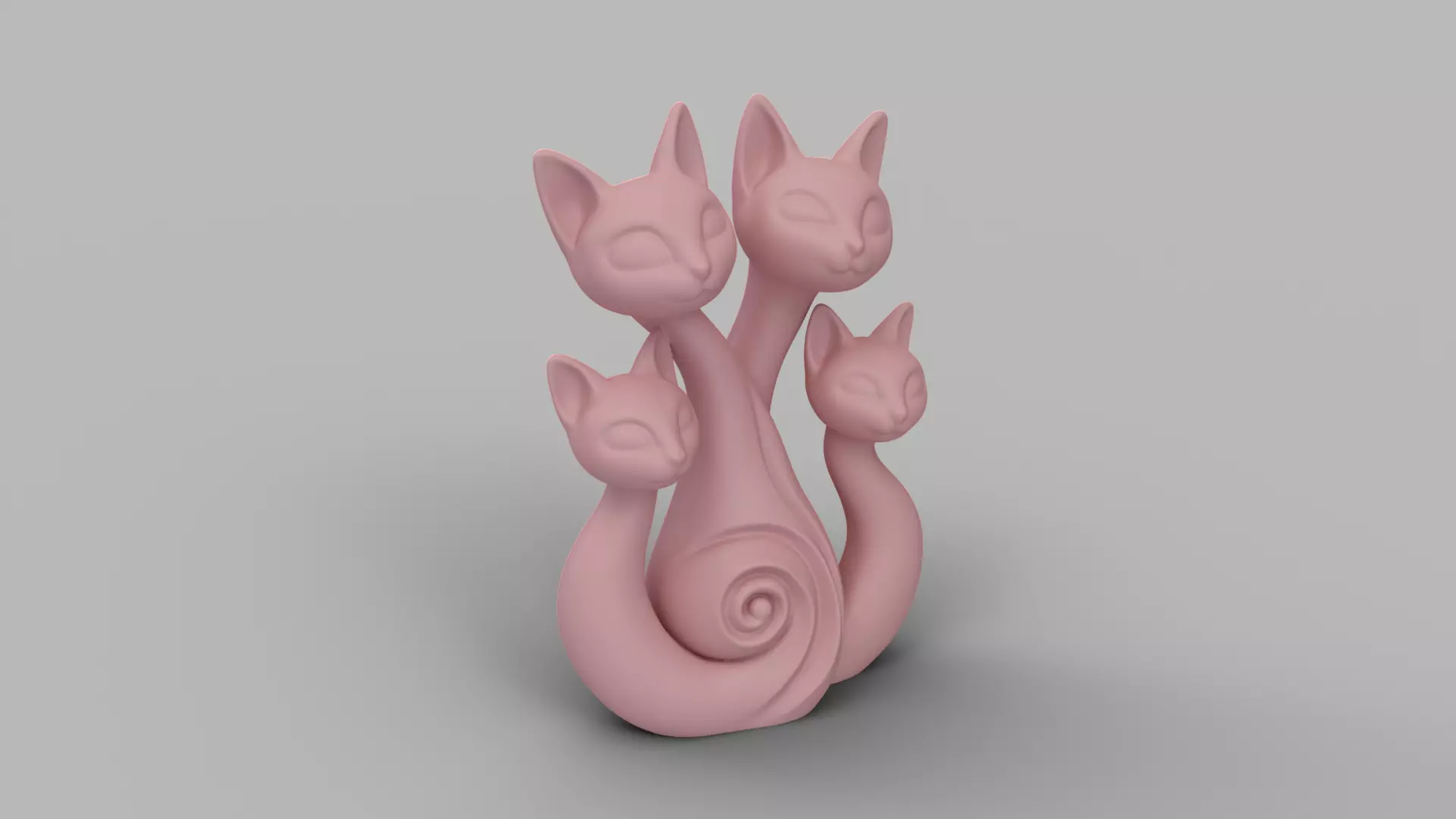 Decorative Cat Figurine 3D print model