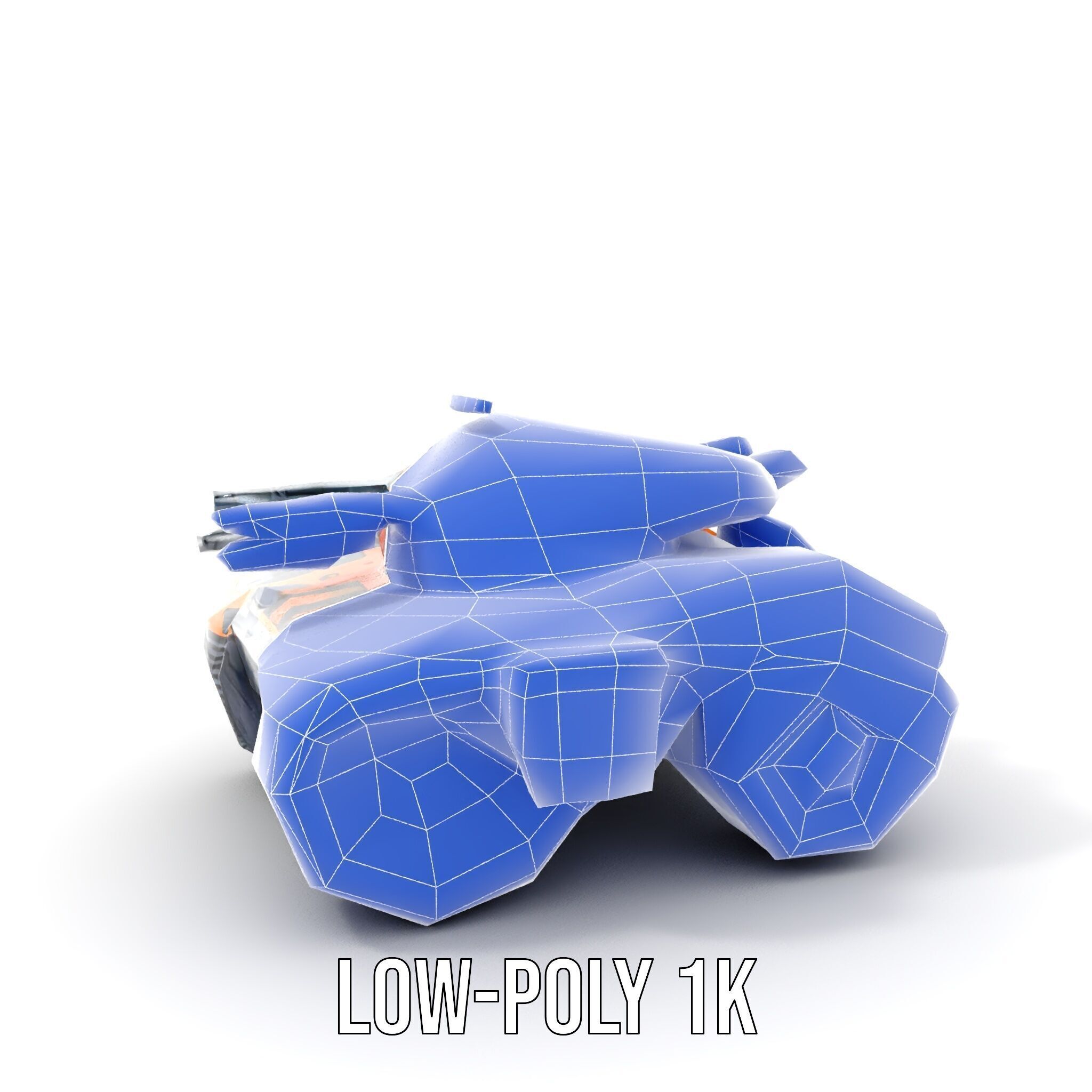SciFi Recon Drone Model Pack Low-poly 3D model_19