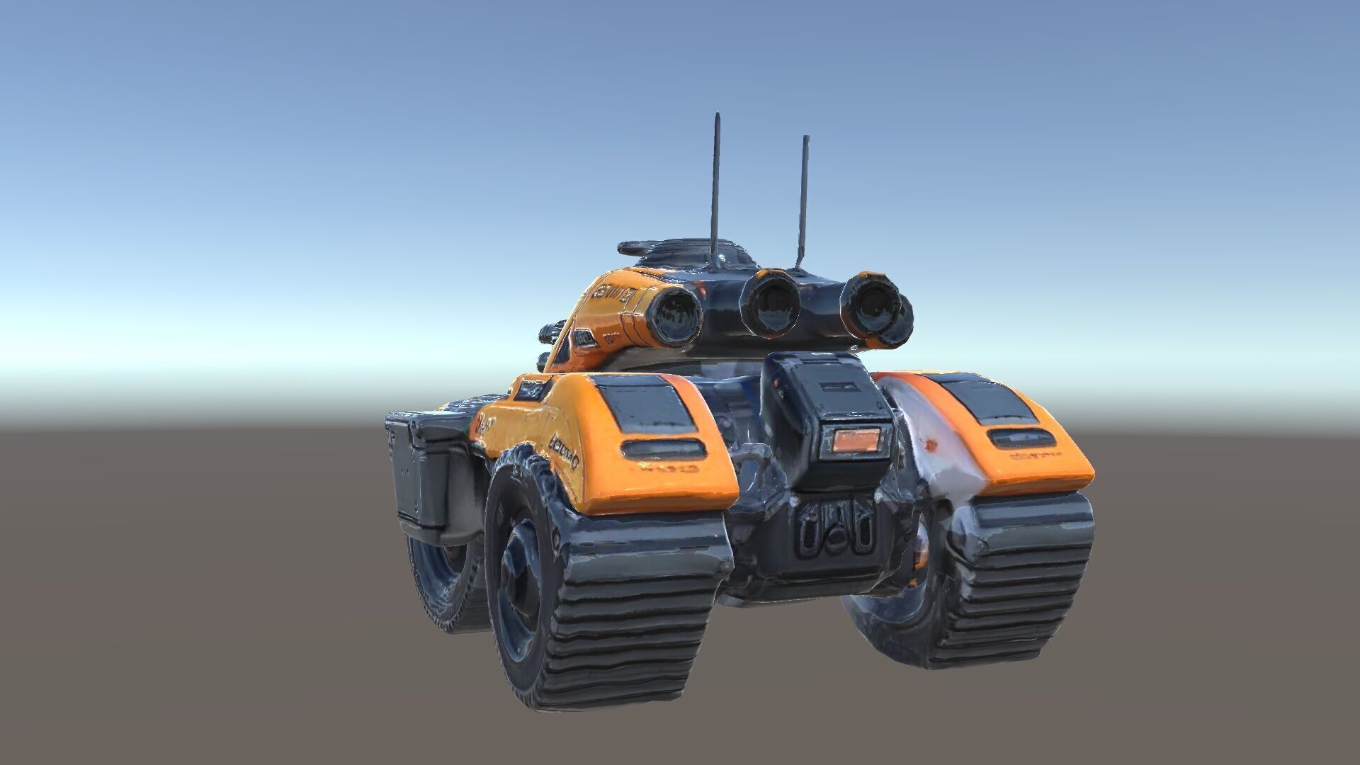 SciFi Recon Drone Model Pack Low-poly 3D model_35