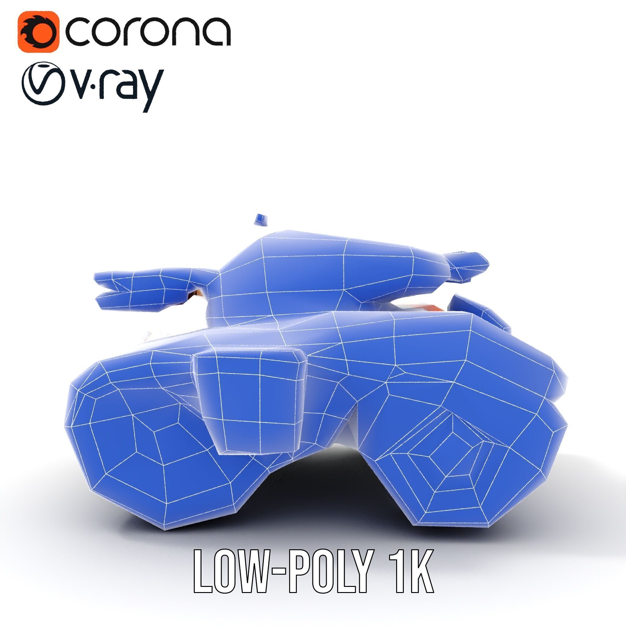 SciFi Recon Drone Model Pack Low-poly 3D model_33