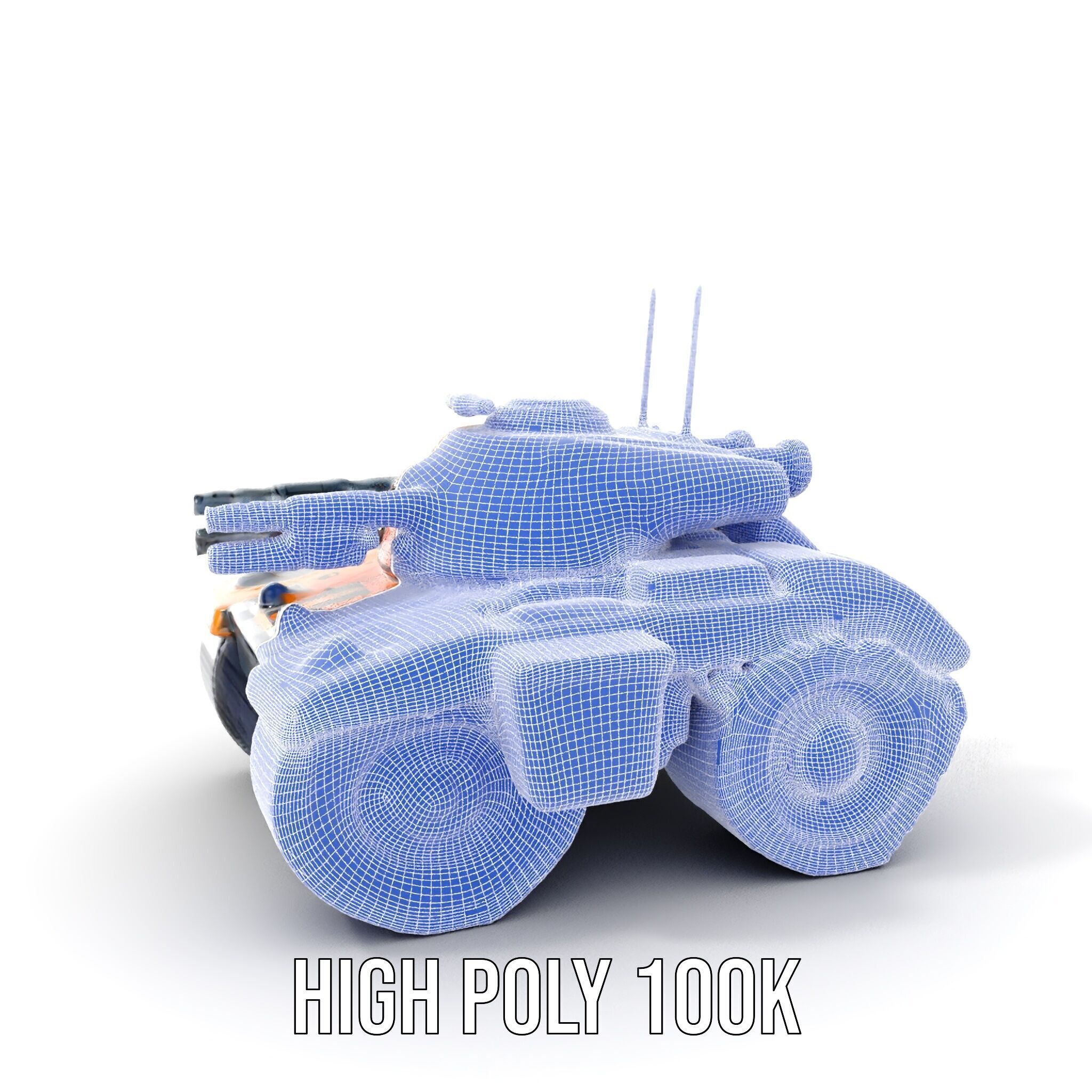 SciFi Recon Drone Model Pack Low-poly 3D model_5