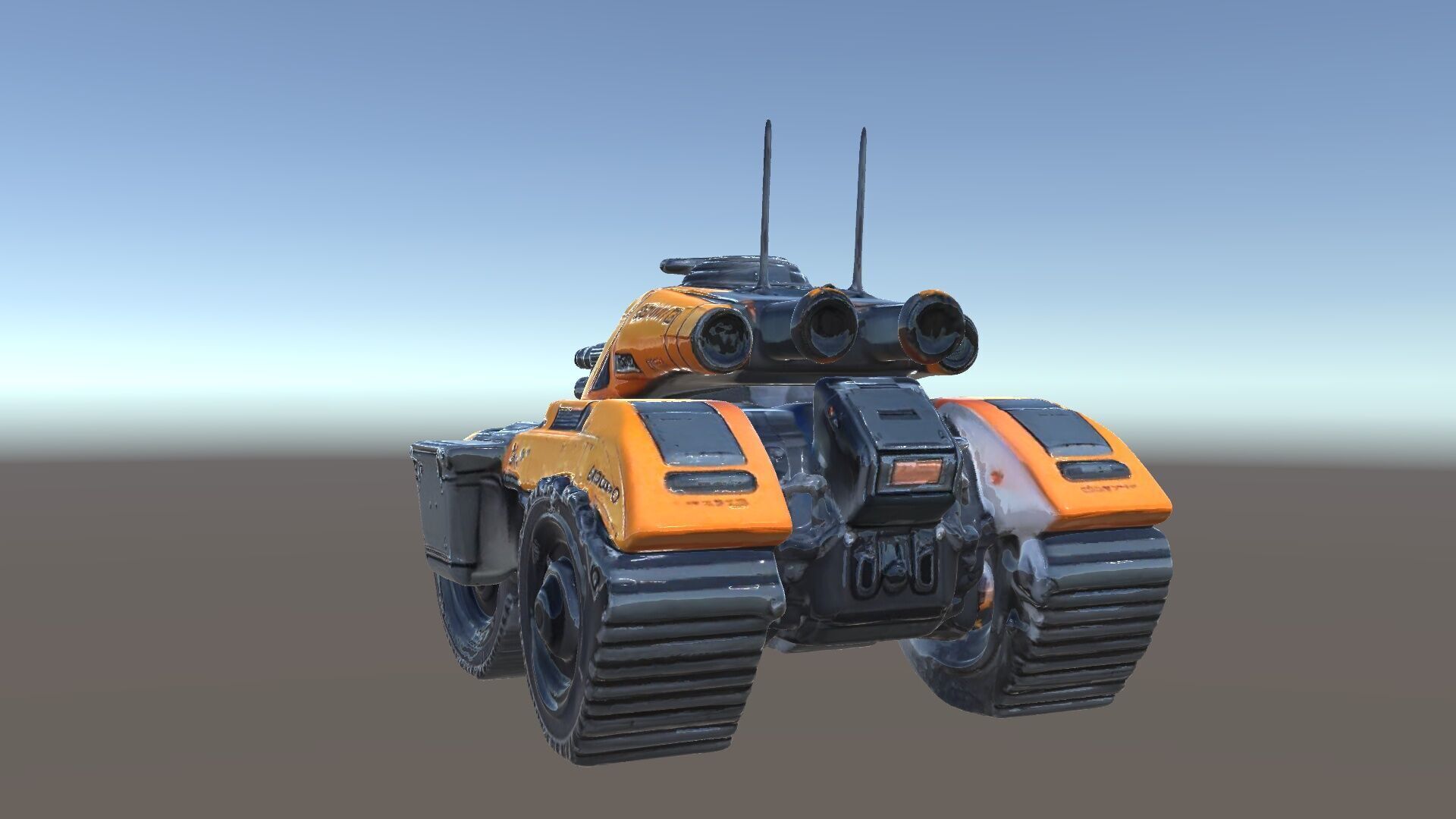 SciFi Recon Drone Model Pack Low-poly 3D model_6