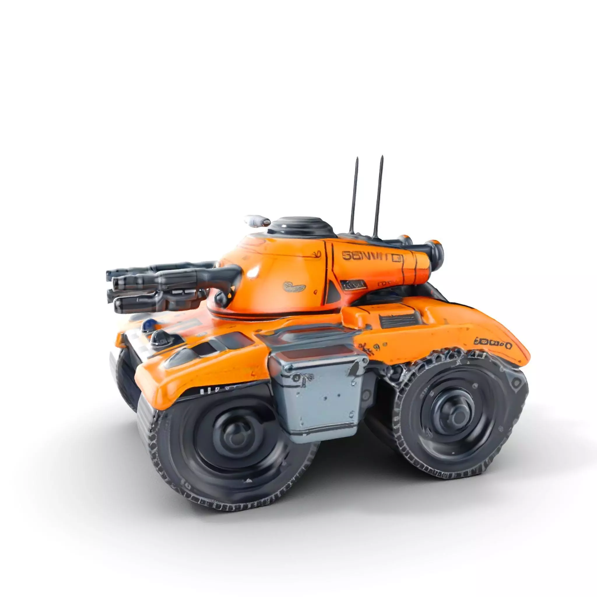 SciFi Recon Drone Model Pack Low-poly 3D model_0