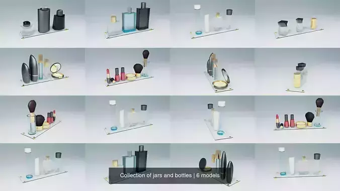 Collection of jars and bottles