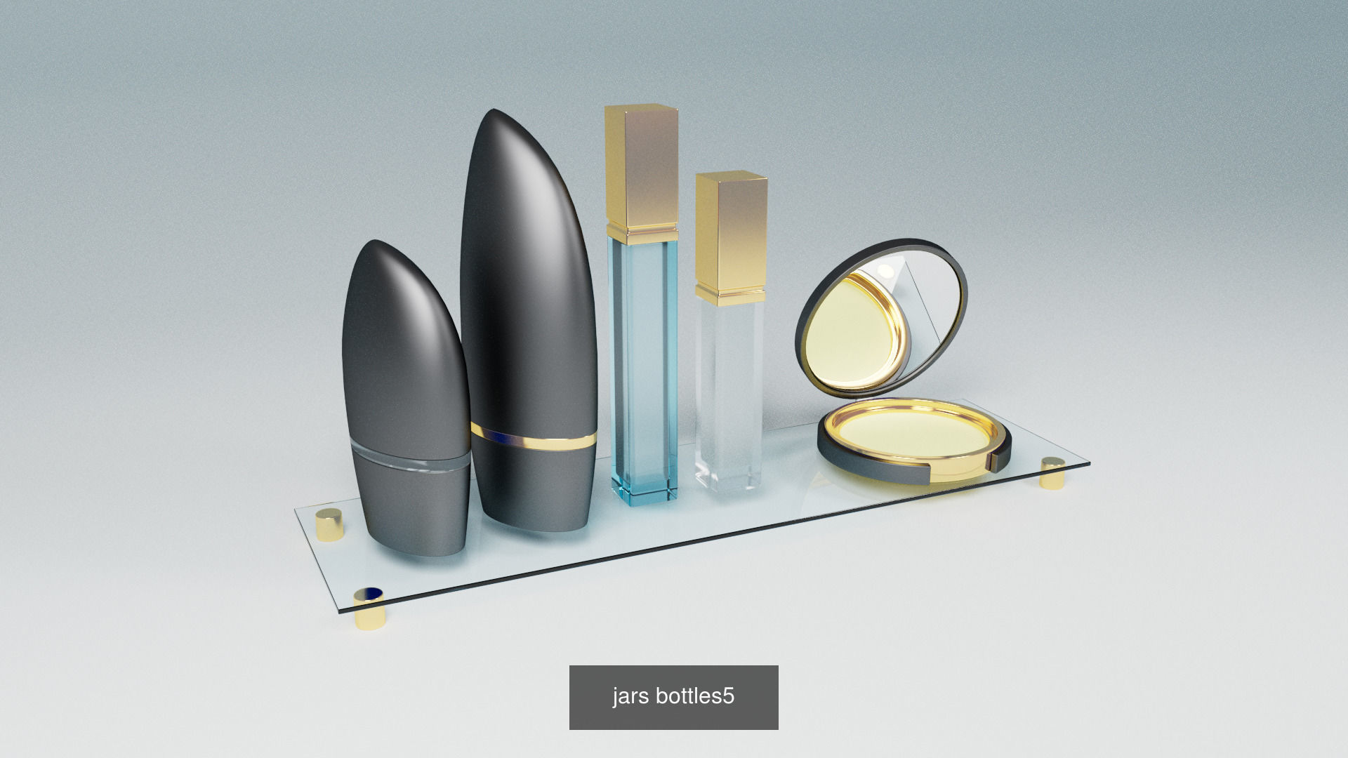 Collection of jars and bottles _3