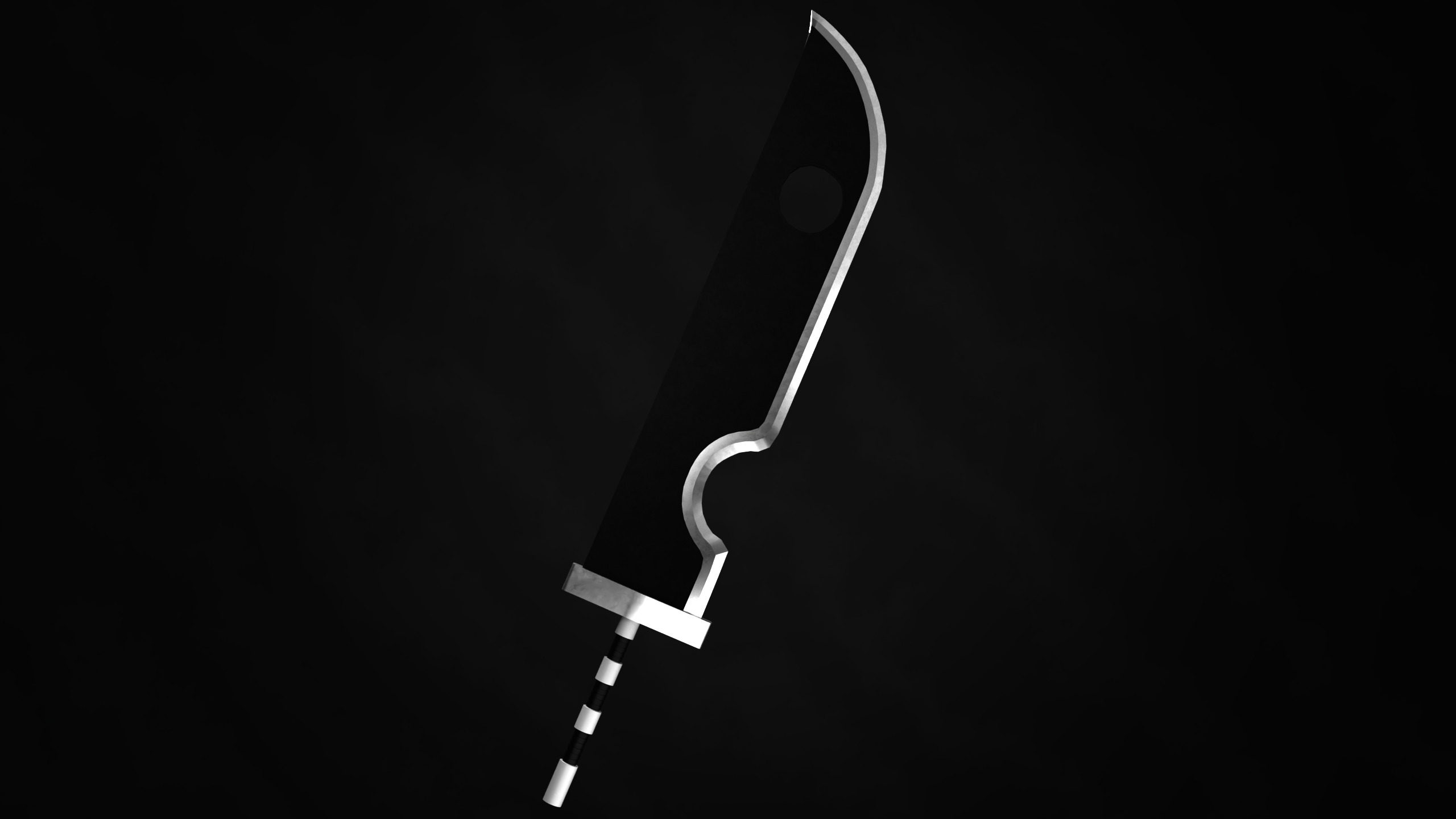 Kubikiribocho Sword - Naruto gameready Free low-poly 3D model_1