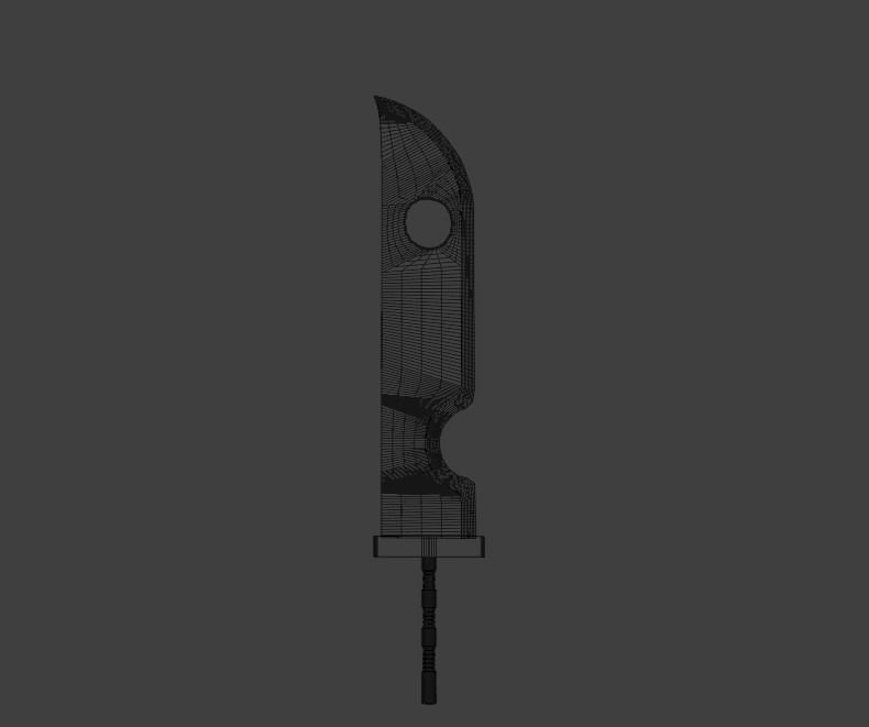 Kubikiribocho Sword - Naruto gameready Free low-poly 3D model_4