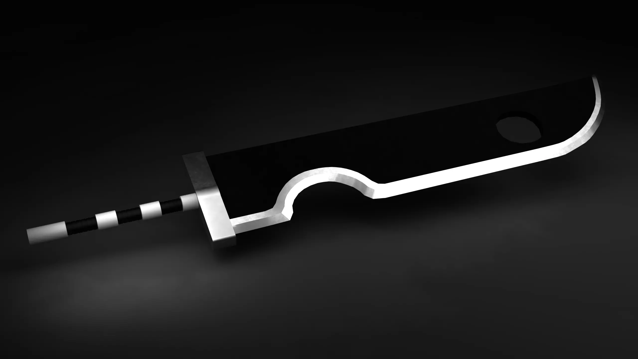 Kubikiribocho Sword - Naruto gameready Free low-poly 3D model_0