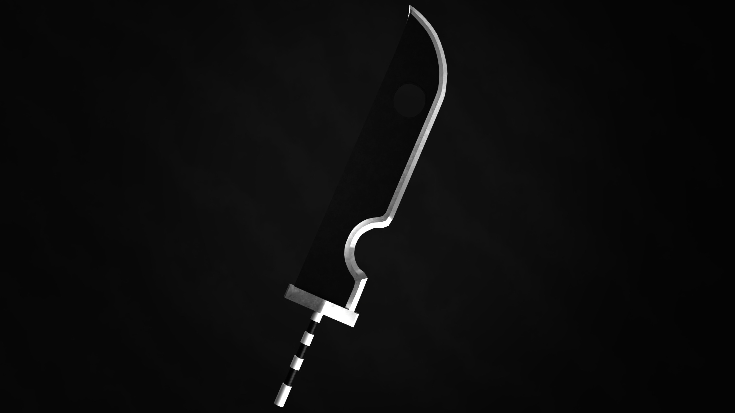 Kubikiribocho Sword - Naruto gameready Free low-poly 3D model_2