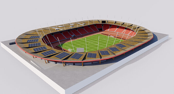 Letzigrund Stadium - Zurich Switzerland 3D model