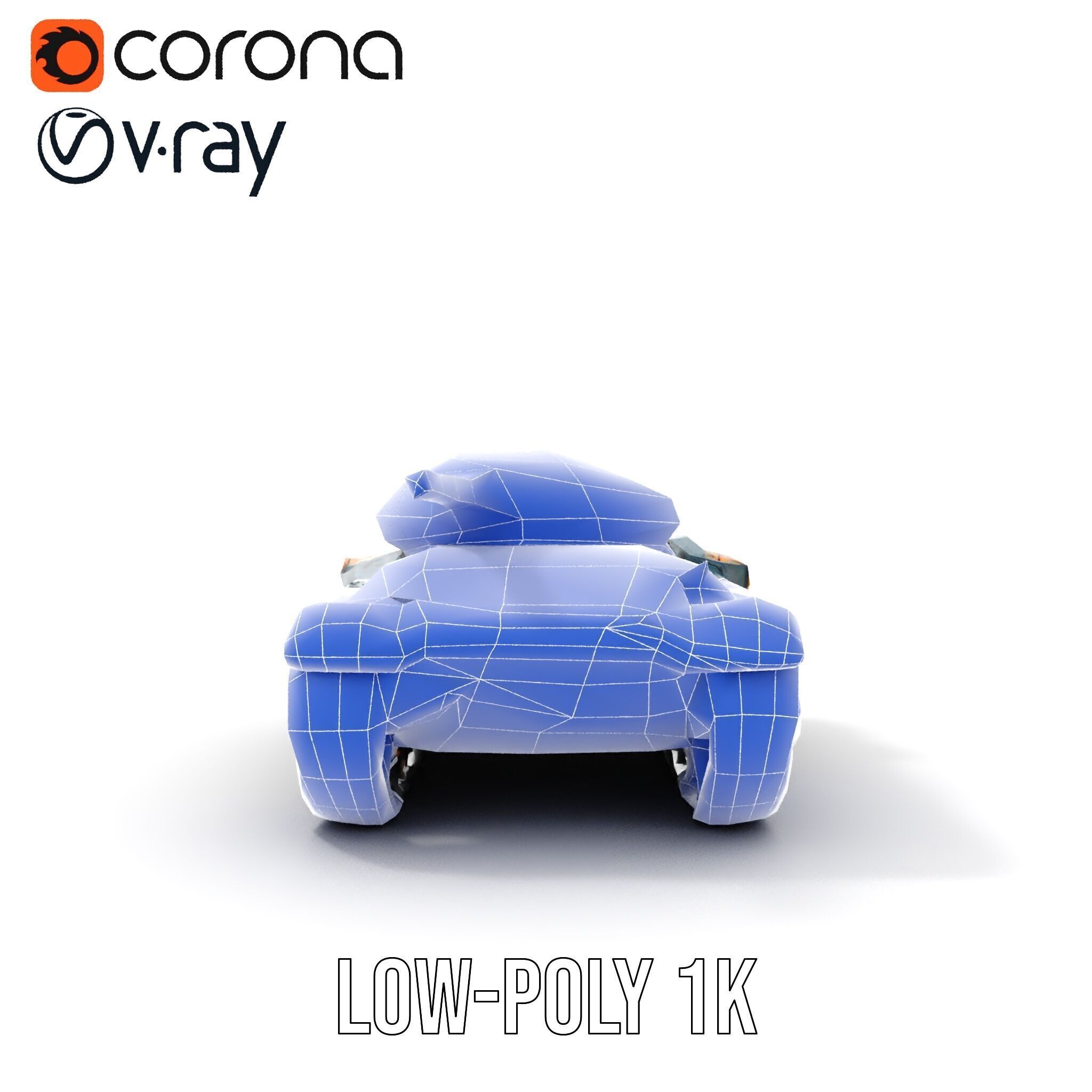 Futuristic Battle Tank model pack Low-poly 3D model_27