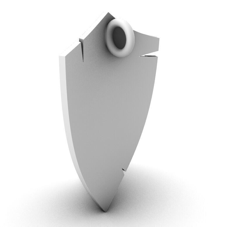 Escudo medieval 3D print model_3