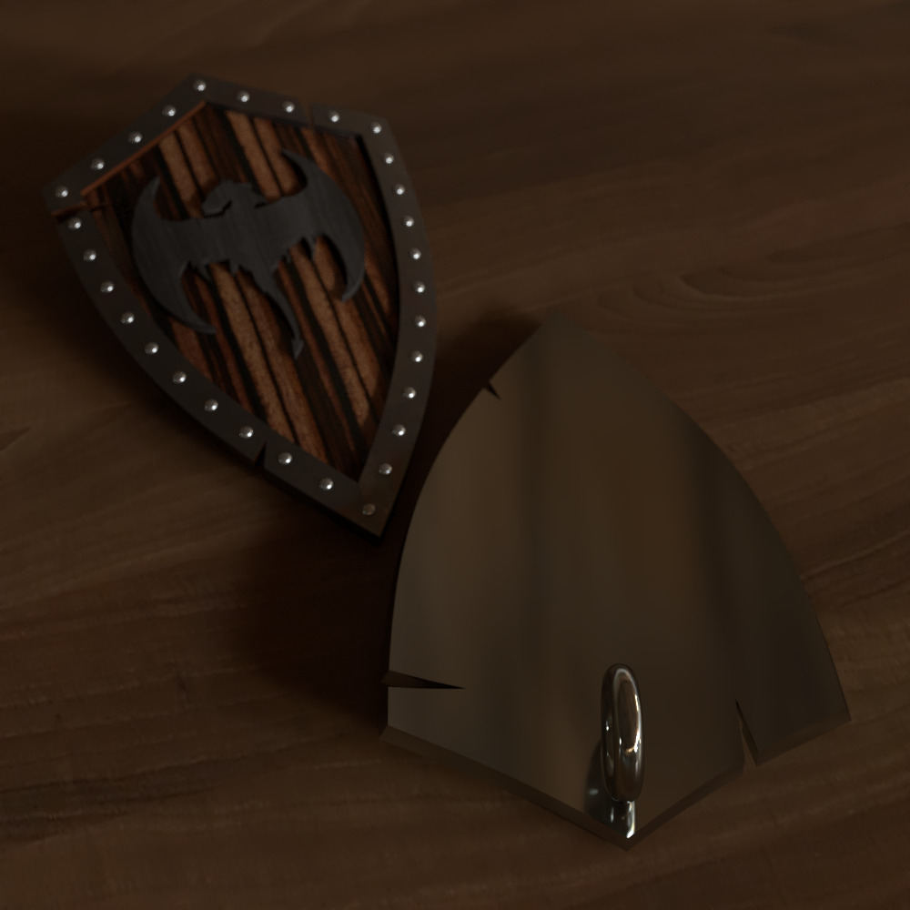 Escudo medieval 3D print model_1